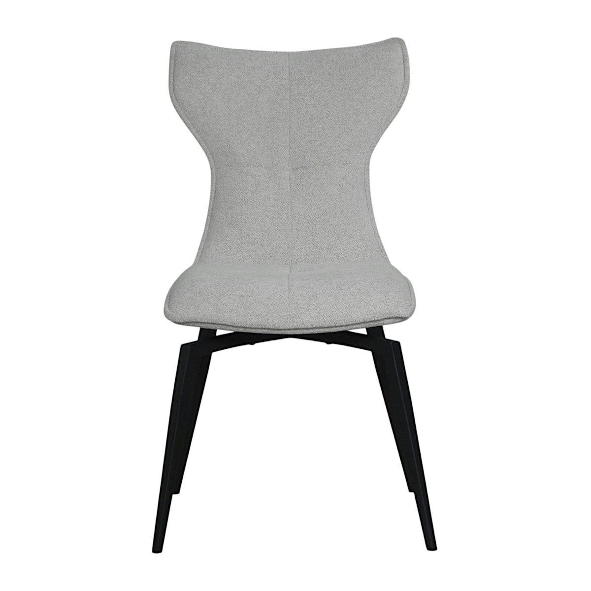 Chaise beige pivotante en velours avec passepoil (lot de 2) LOMBARDIE taupe, PIER IMPORT
