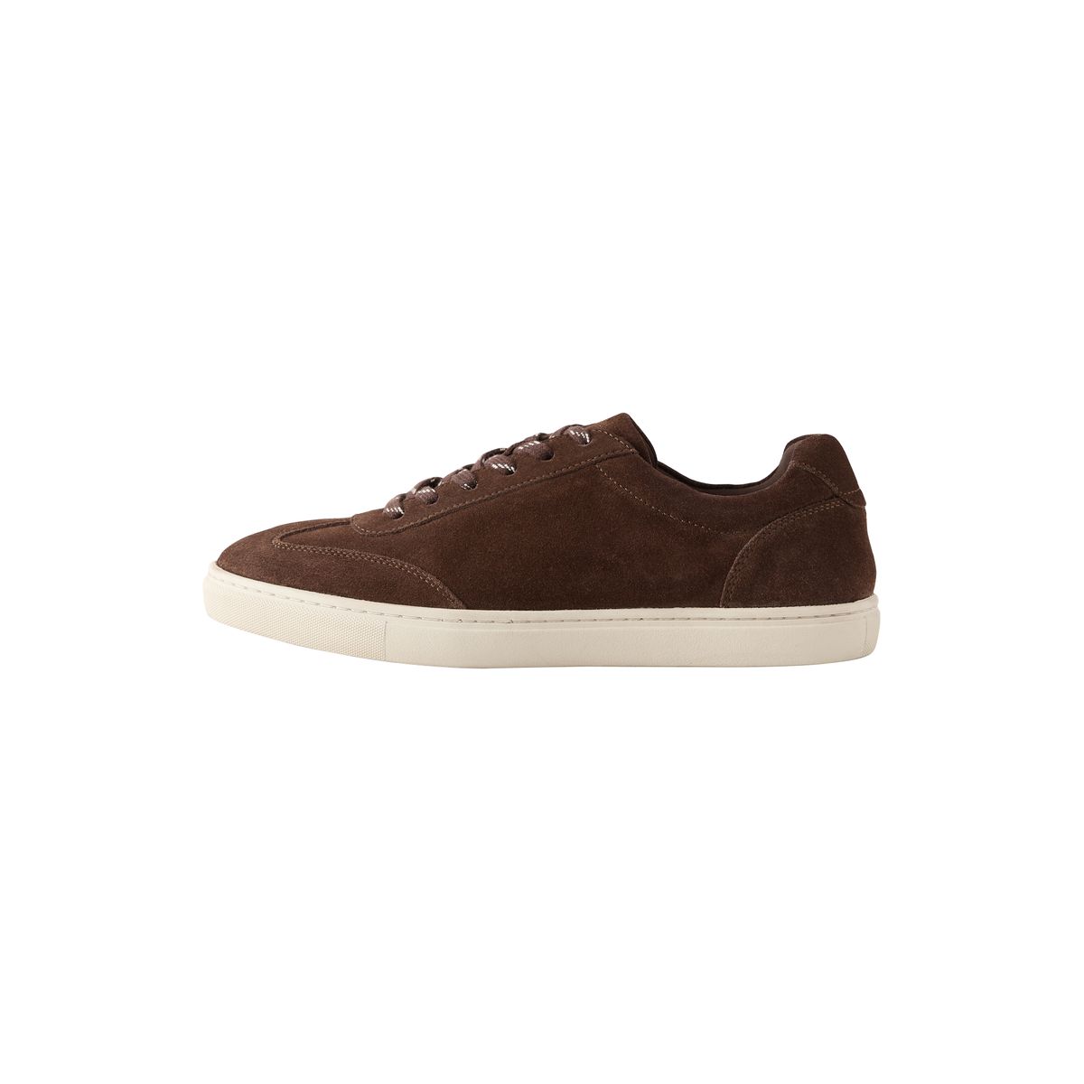 Baskets habillées en daim marron, NEXT