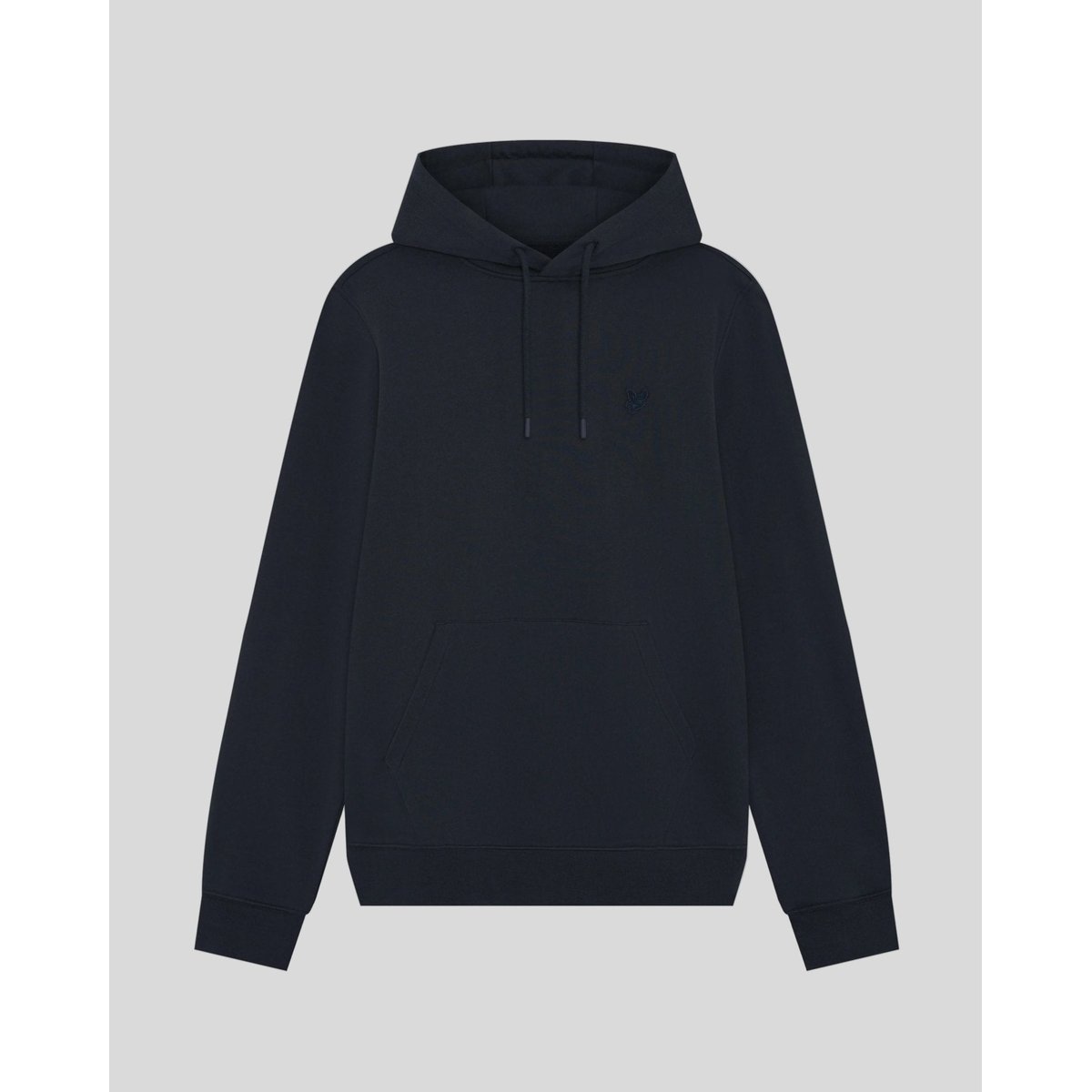 Sweat à capuche en coton superfine loopback bleu foncé marine, LYLE & SCOTT