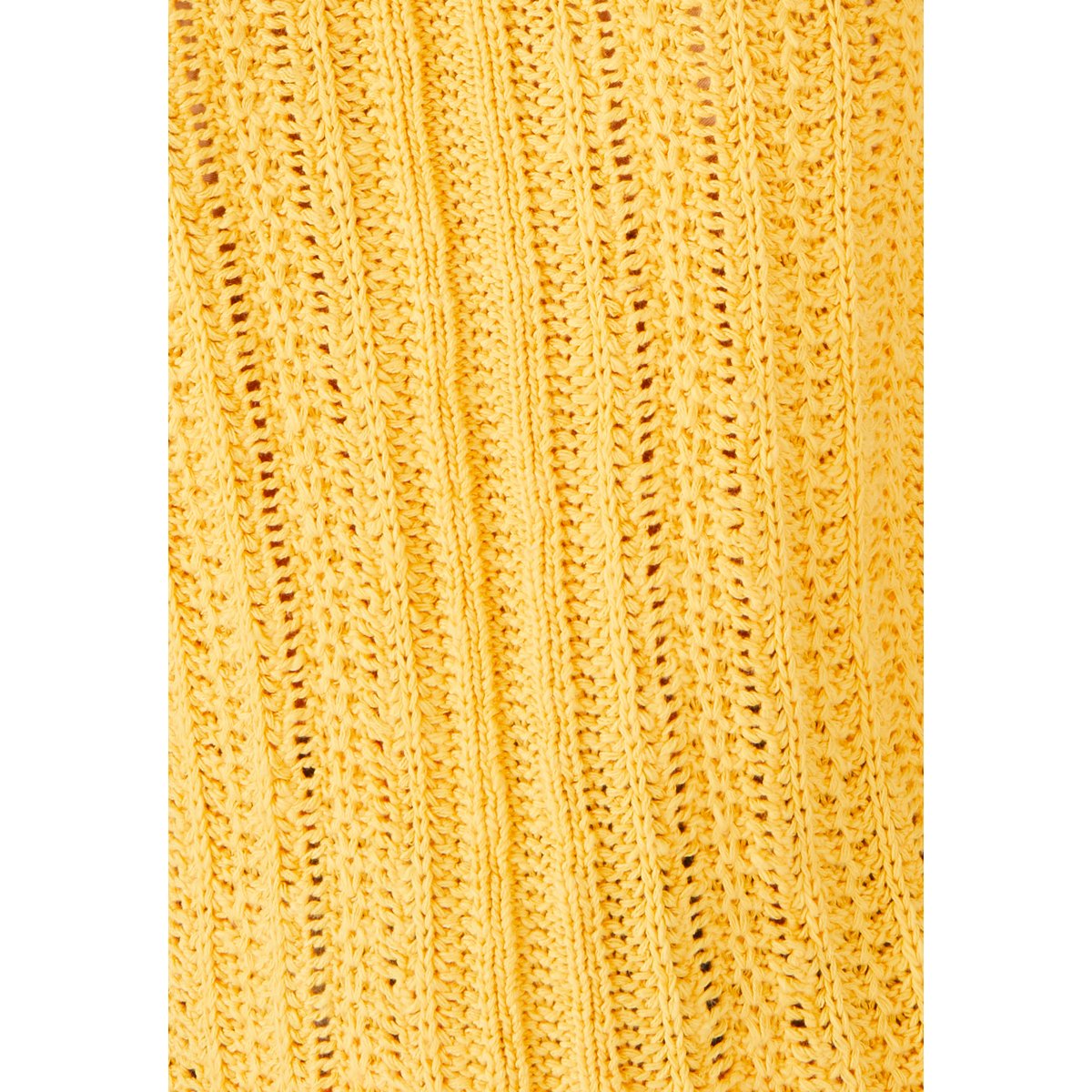 Pull effet crochet jaune orange, DAMART