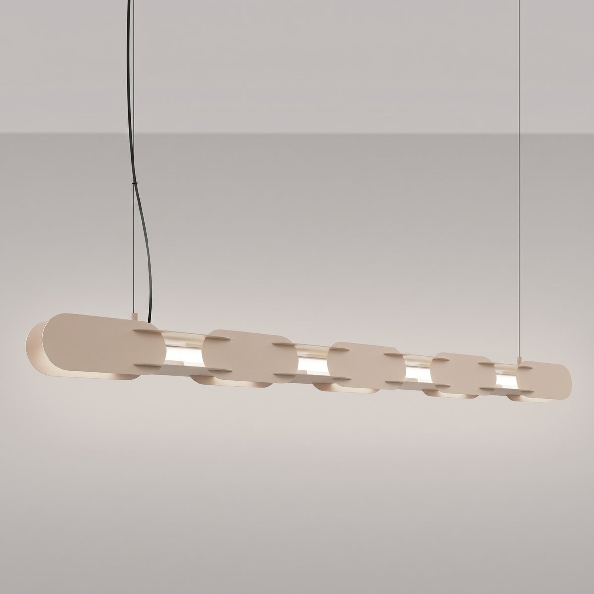 Suspension Acier Taupe LED 1 Chain taupe, EDEN