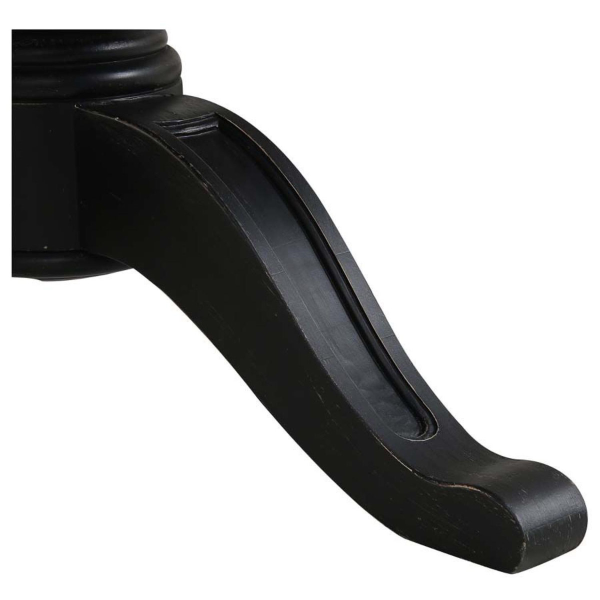 Table ronde extensible - MANOIR noir, INTERIOR'S