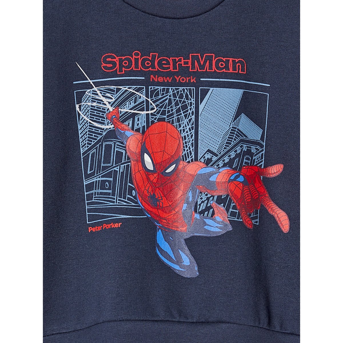 Sweat Marvel® Spiderman bleu nuit, VERTBAUDET