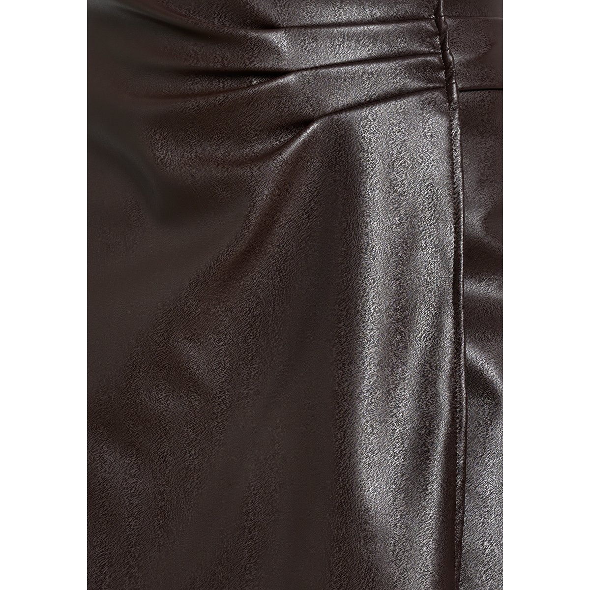 Jupe-short portefeuille brun fonce chocolate, LOLALIZA