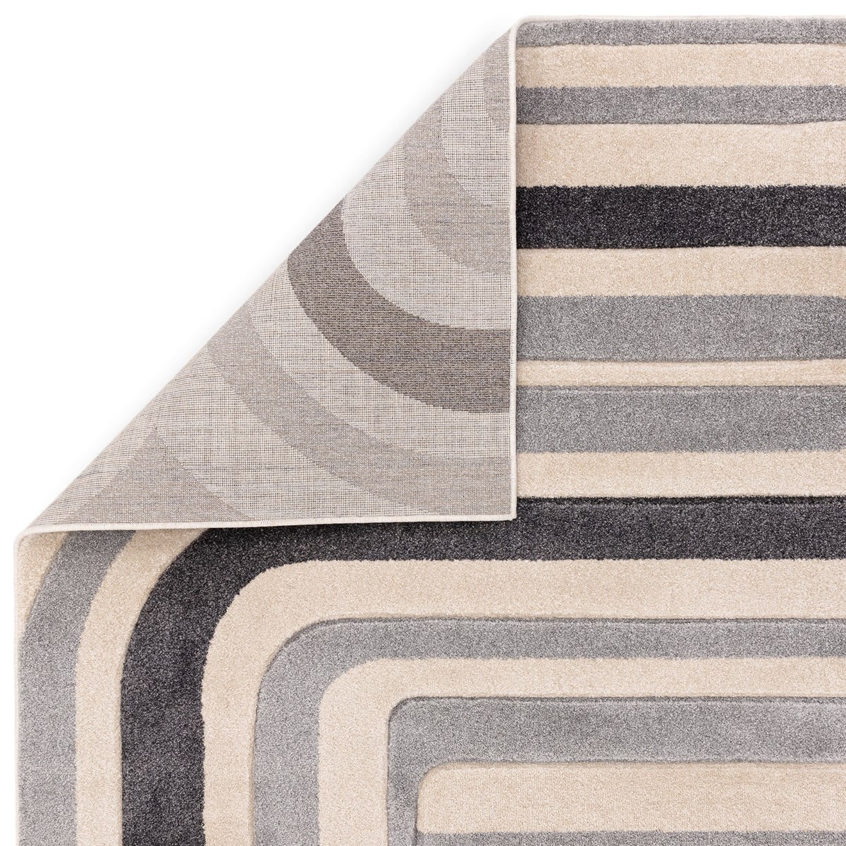 Tapis salon et chambre moderne LINY gris, NOVATREND