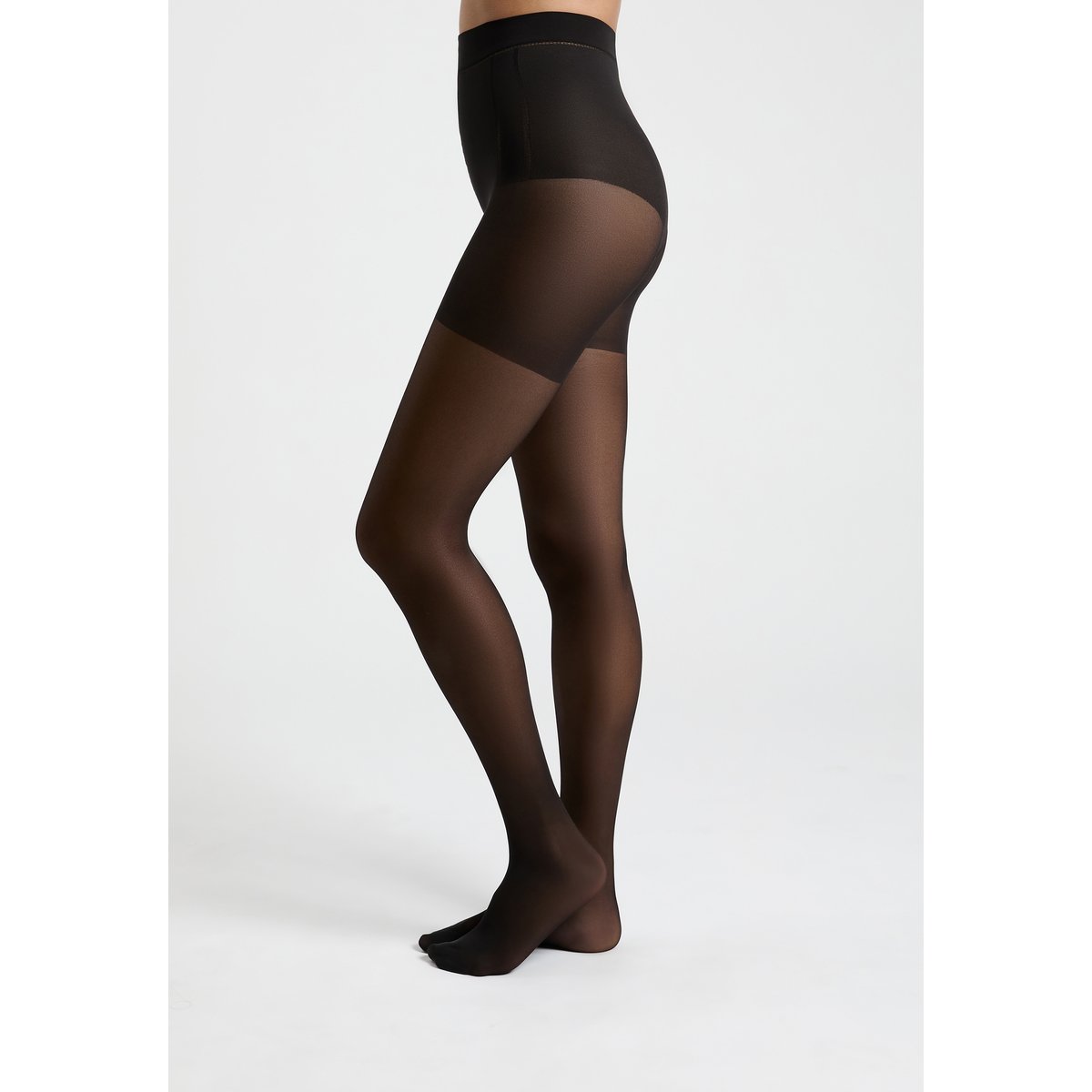 Collant sculptant semi opaque - 15 Deniers 15D 3A noir, ETAM