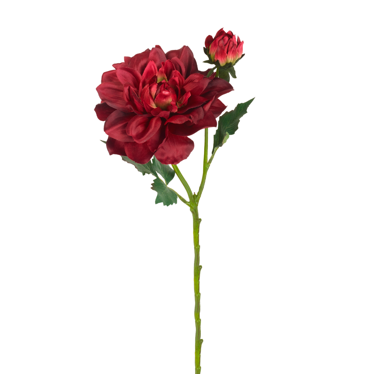 Tige de dahlia artificielle avec bourgeon H36 rouge, SIA DECO