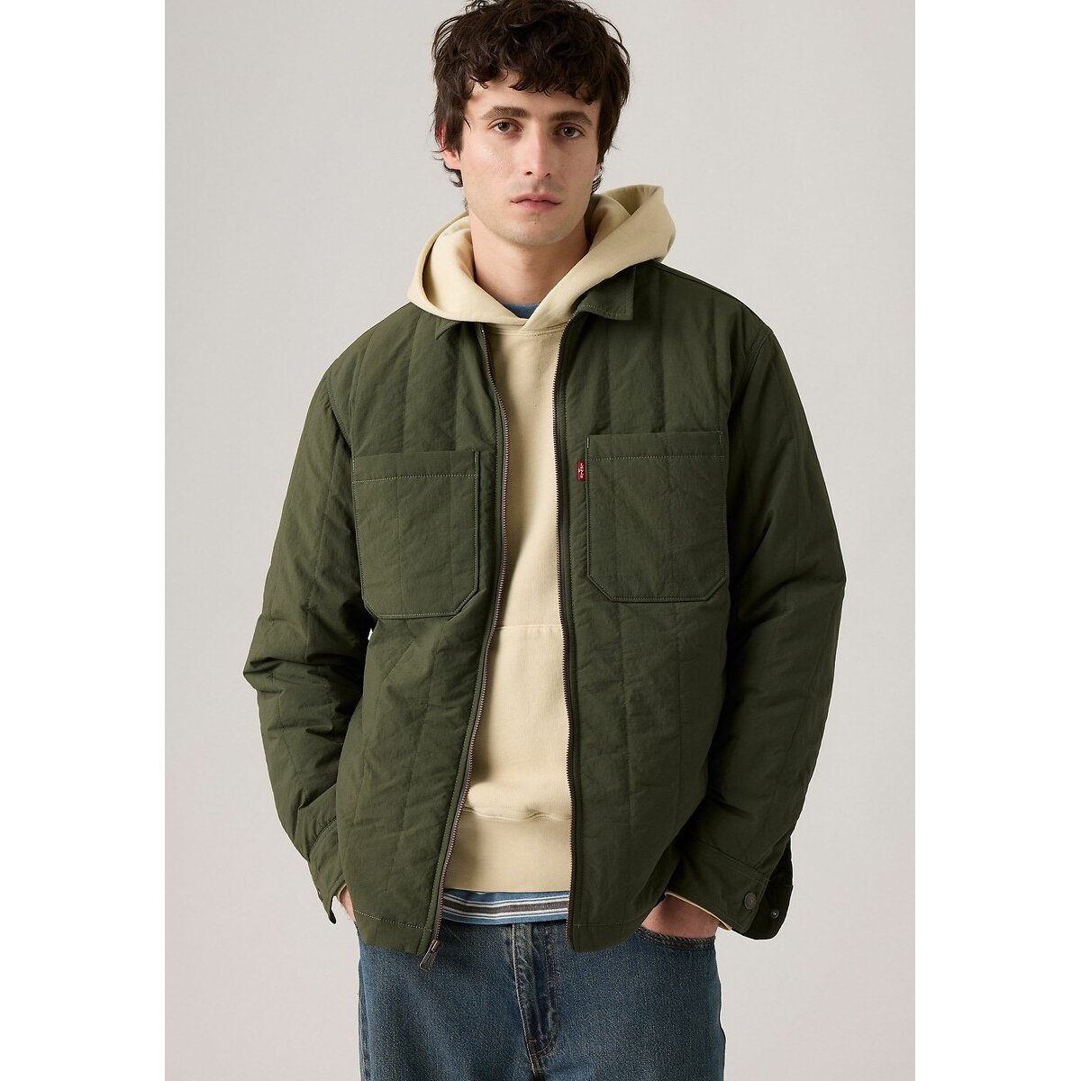 Lightweight Fleece Jacket khaki, LEVI'S