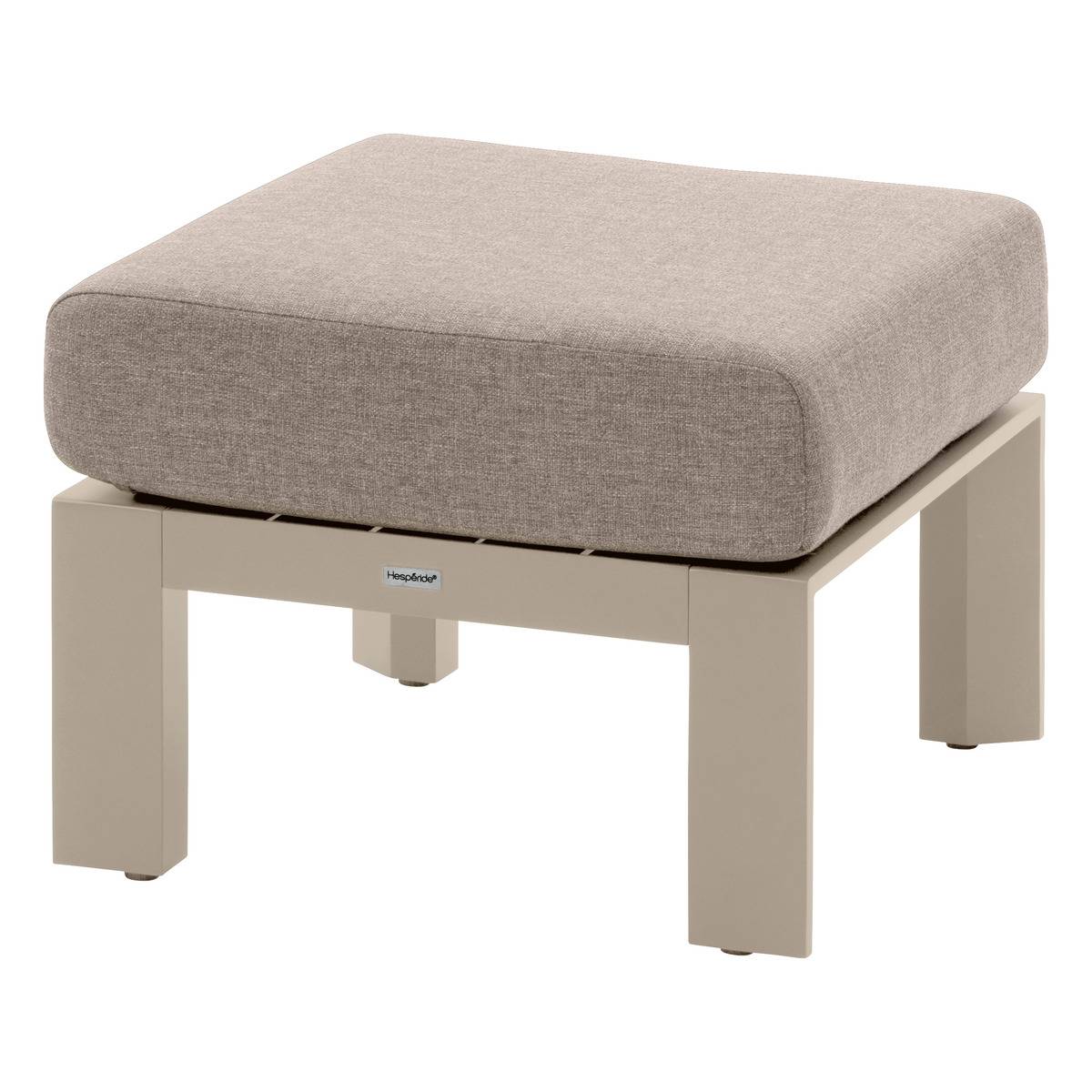 Pouf de jardin en aluminium ÉVASION argile, HESPERIDE