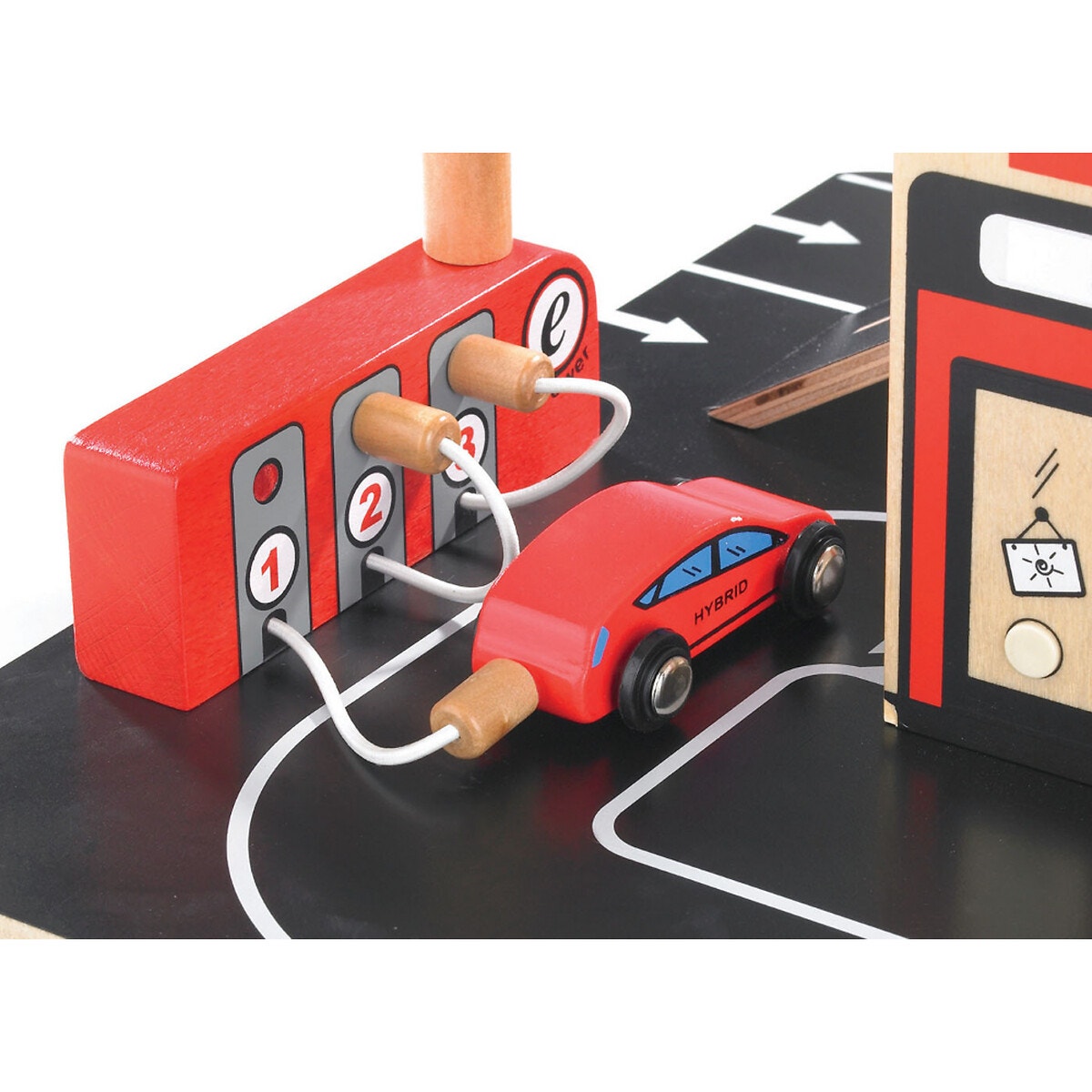 Garage et station service multicolore, HAPE
