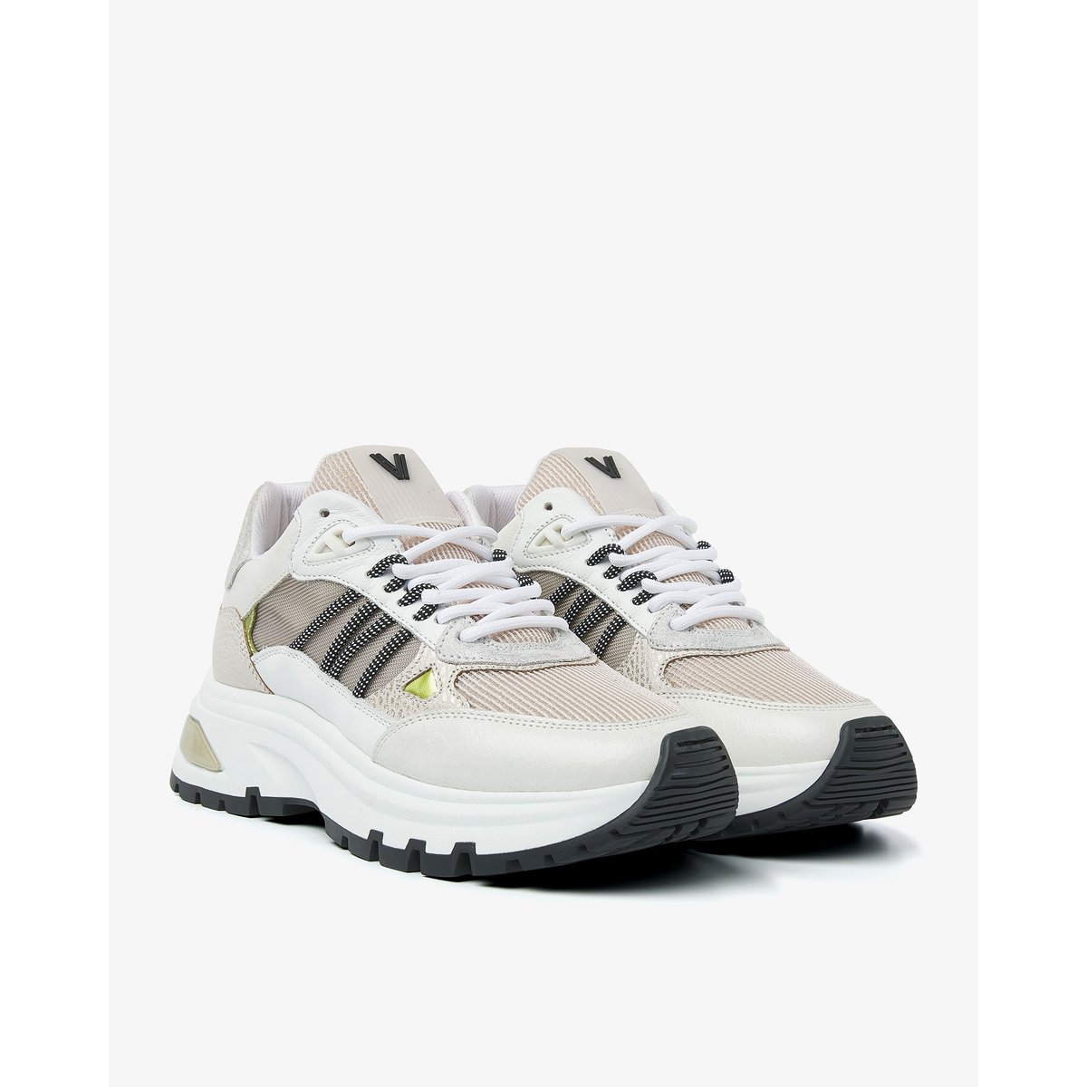 Baskets en cuir LIZ DAE blanc, VIA VAI