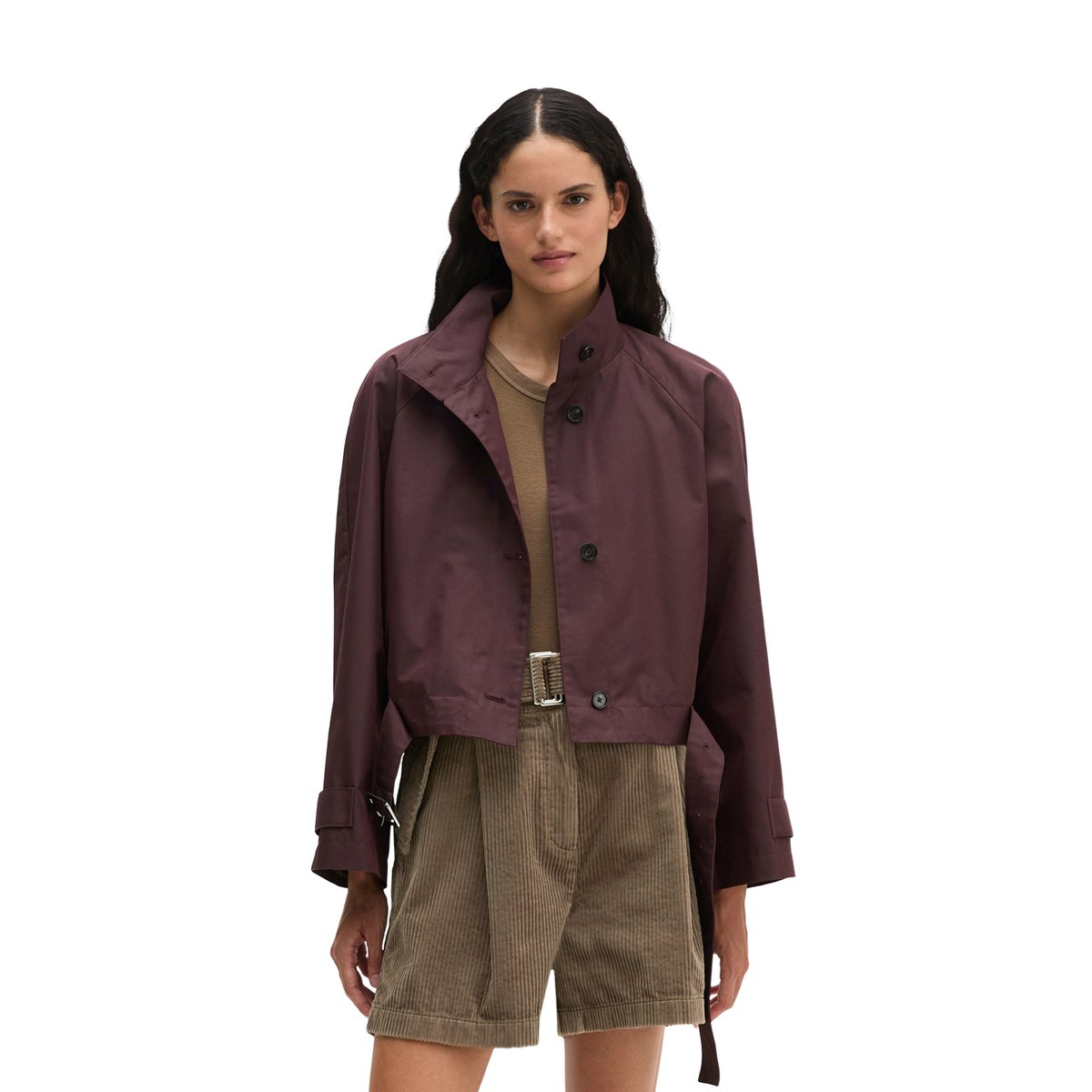 Veste outdoor regular en mélange de coton et de nylon rouge, MARC O'POLO