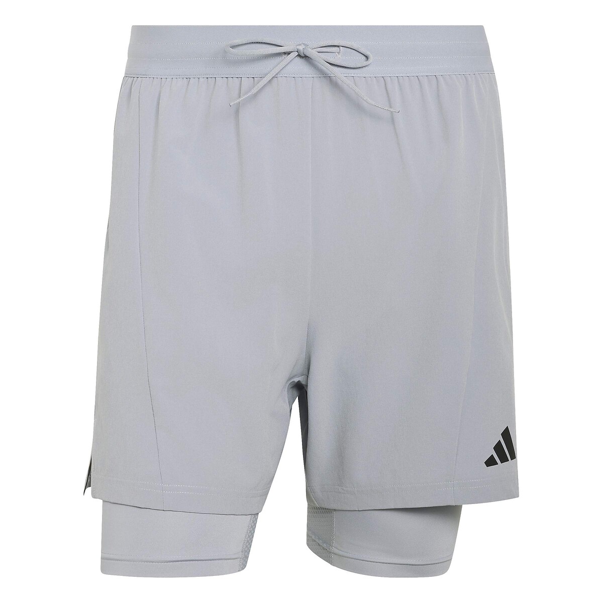 Short de training, 2 en 1, STRENGTH gris clair, adidas Performance