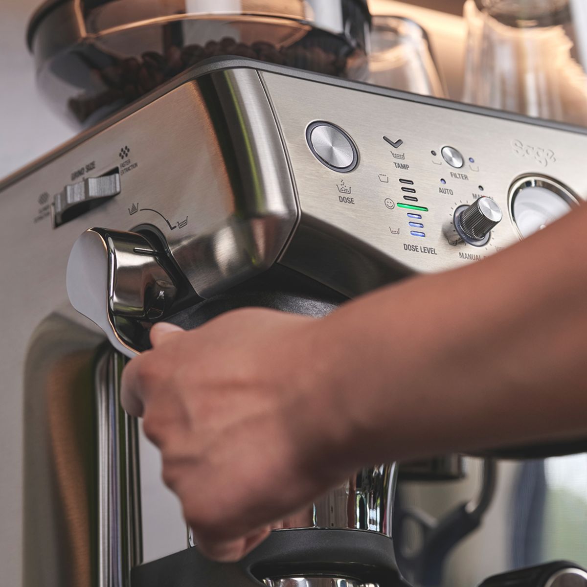 Machine à expresso impress SES876BSS4EEU1 argent / métallique, SAGE APPLIANCES