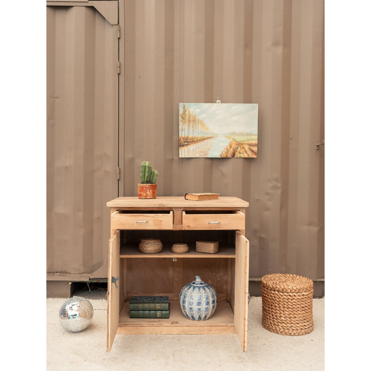 Buffet parisien en bois Gilbert N°1917 - Bon état bois clair, DEBONGOUT
