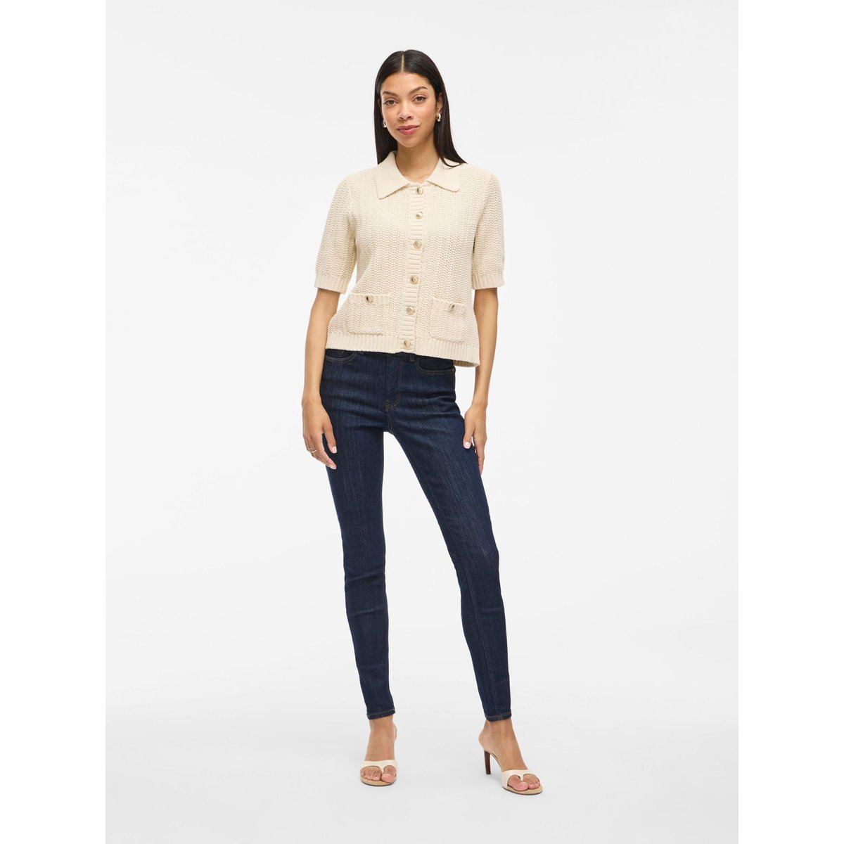 Jean Skinny dark blue denim, VILA