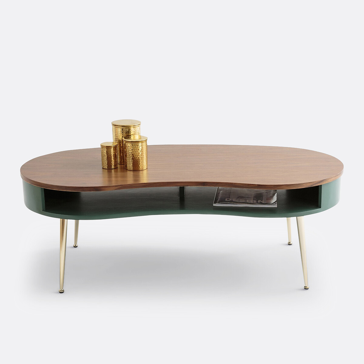 Table basse TOPIM vert/noyer, LA REDOUTE INTERIEURS