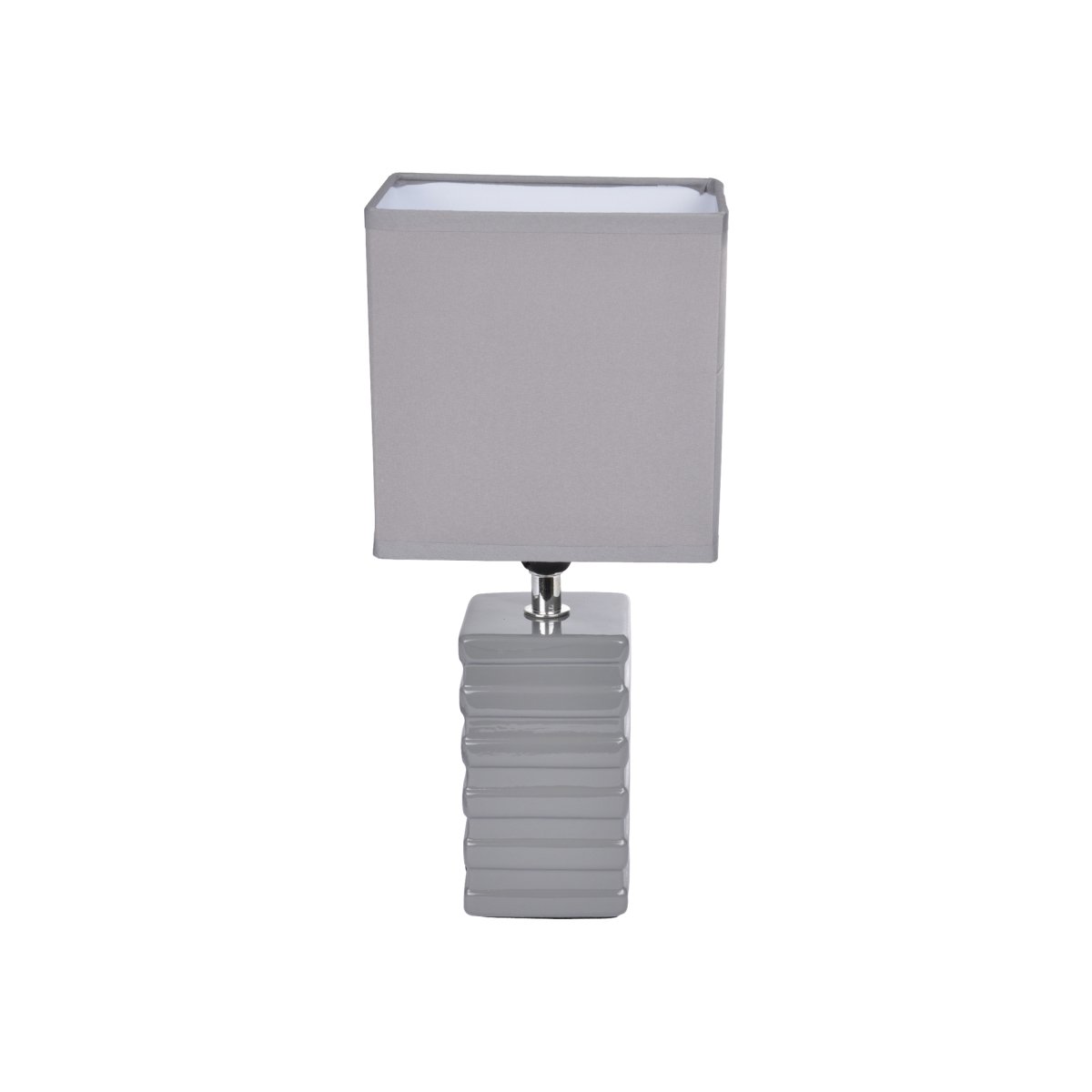 Lampe pilier strie blanc multicouleur, EDEN
