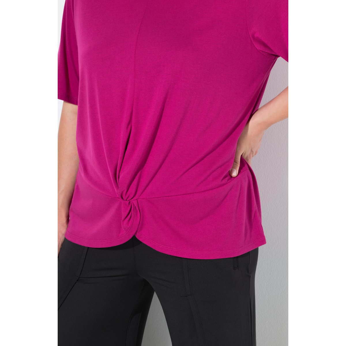 T-shirt technique antibactérien magenta, ULLA POPKEN