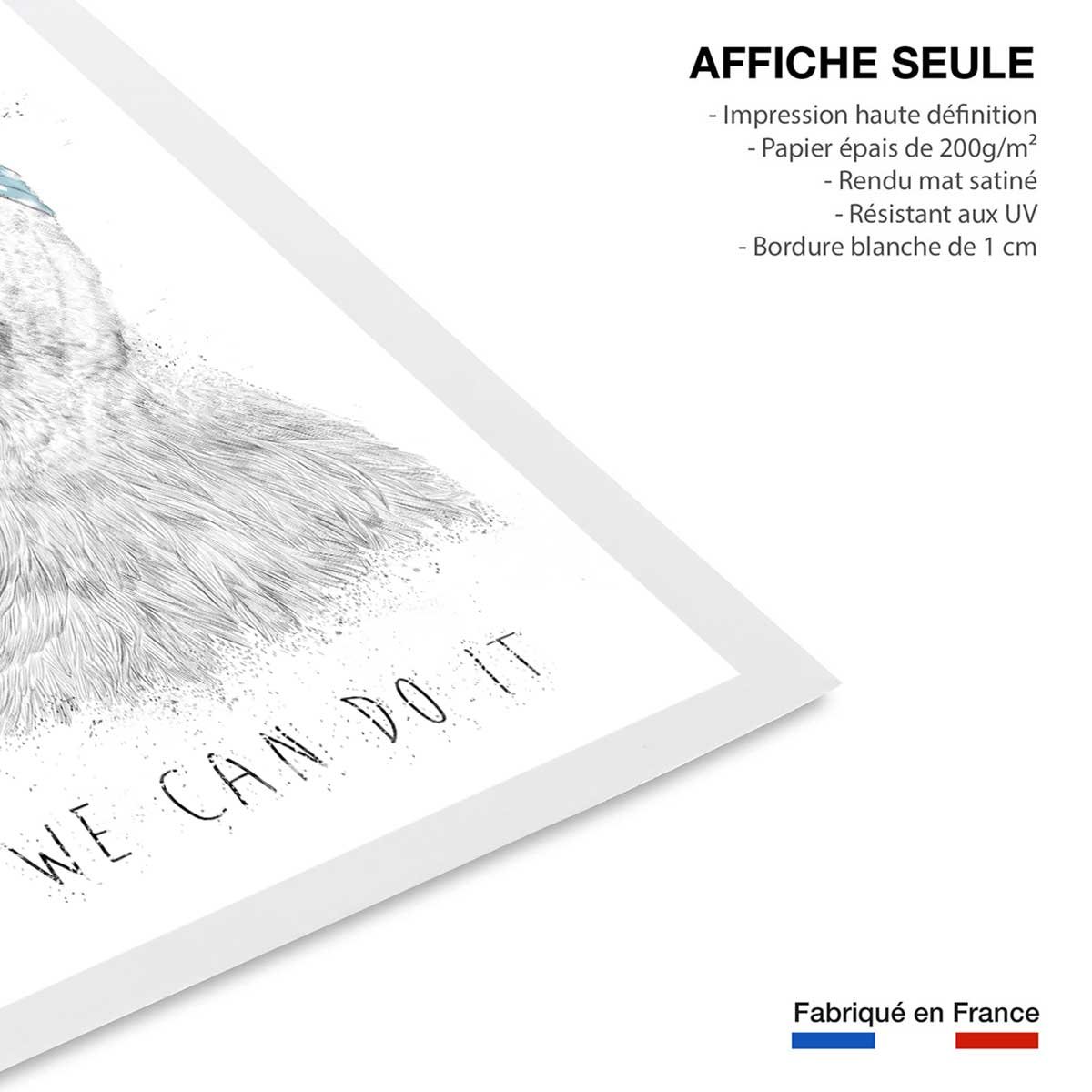 Affiche enfant, nous pouvons le faire affiche seule, HEXOA