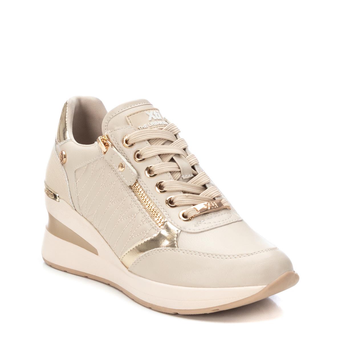 Baskets Coin Entreprise Lacets beige, XTI