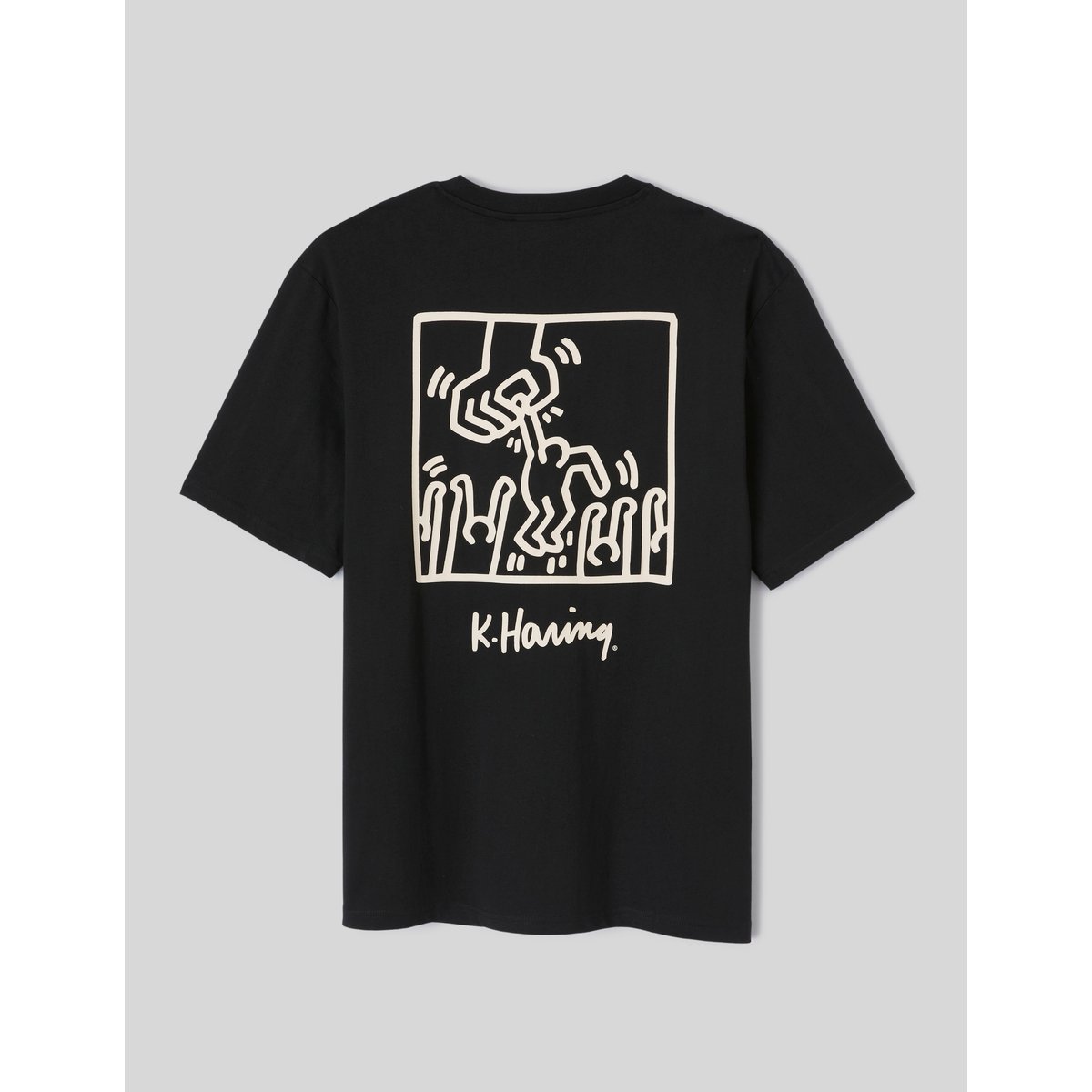 T-shirt licence keith haring noir, BZB