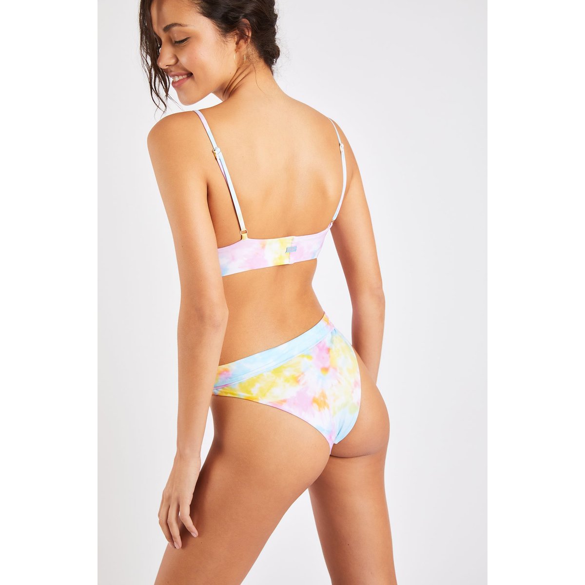 Bas de maillot taille haute Manha - COLORDYE multicolore, BANANA MOON