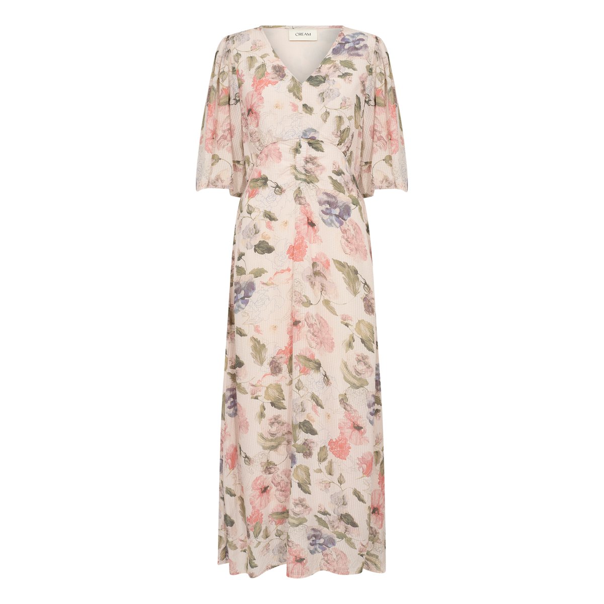 Robe rose floral sepia rose flower, CREAM