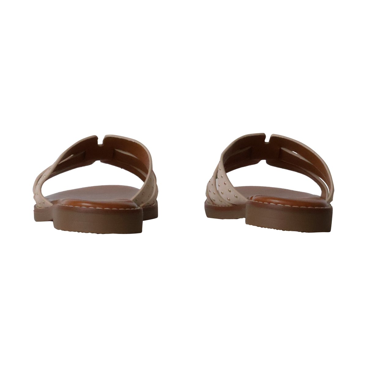 Mules Plates à Enfiler Loevah Paris beige, ENZA NUCCI