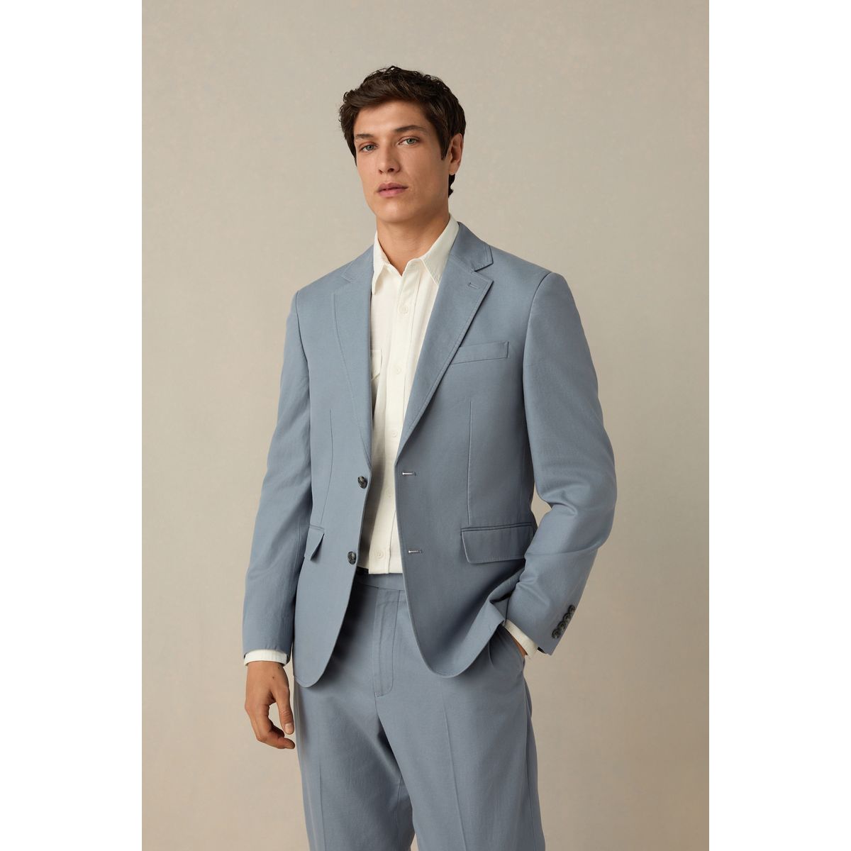 Veste de costume slim bleu, NEXT