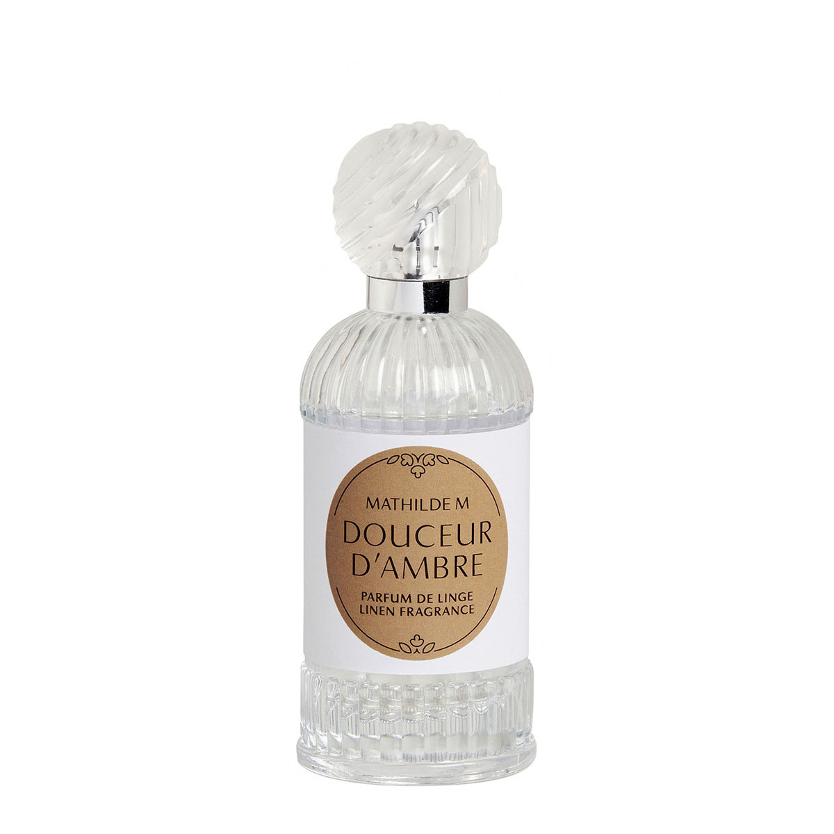 Parfum de linge 75 ml - Douceur d'Ambre transparent, MATHILDE M