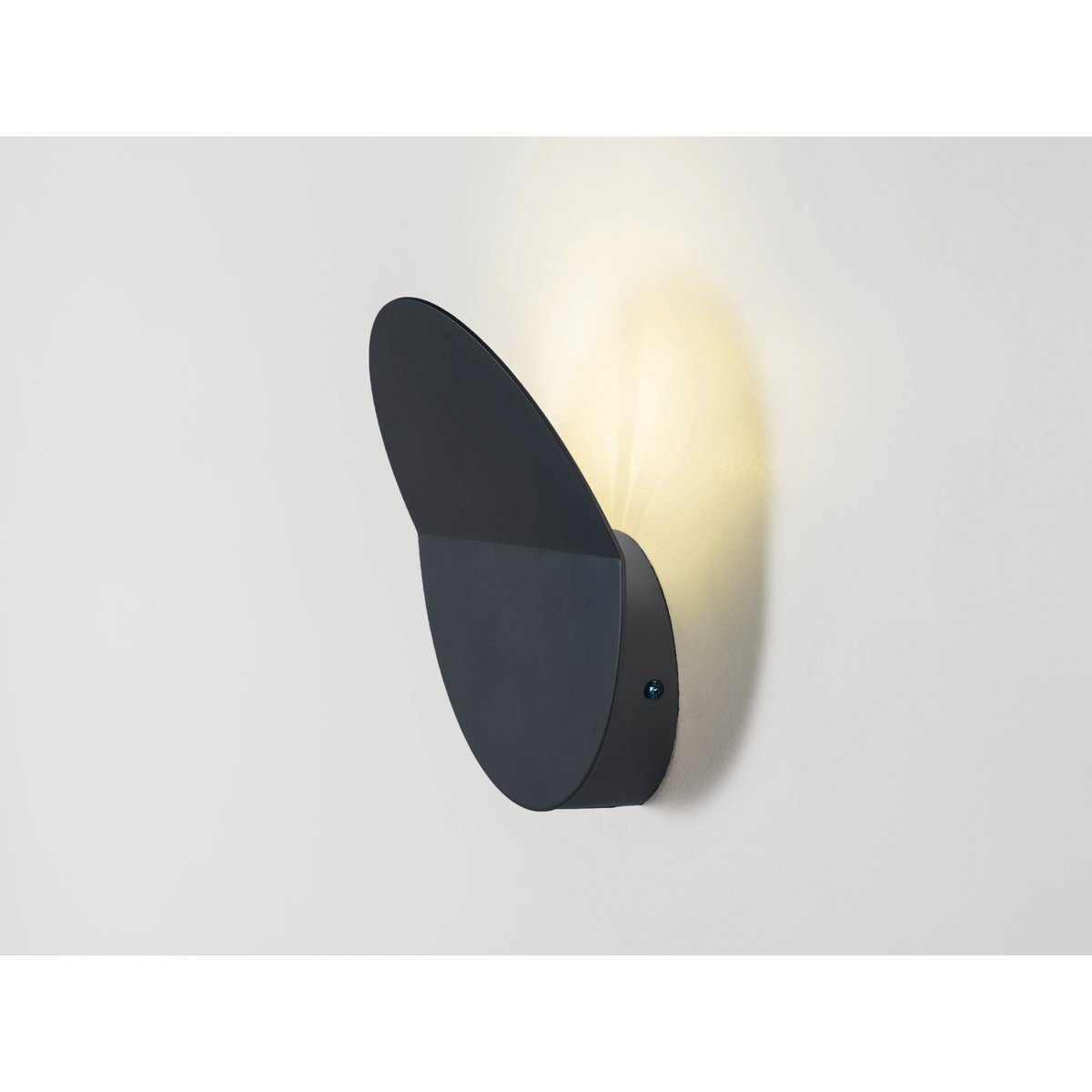 Applique murale lampe ronde gris charbon, HOUSEOF