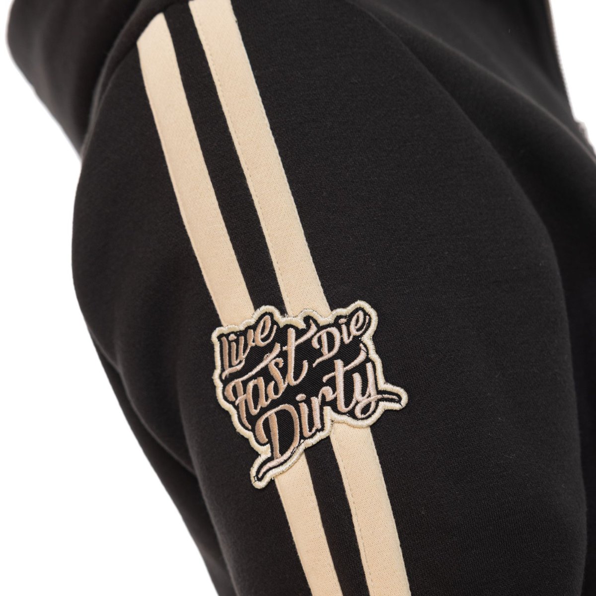 Sweatshirt coton IZAN noir/beige, VON DUTCH