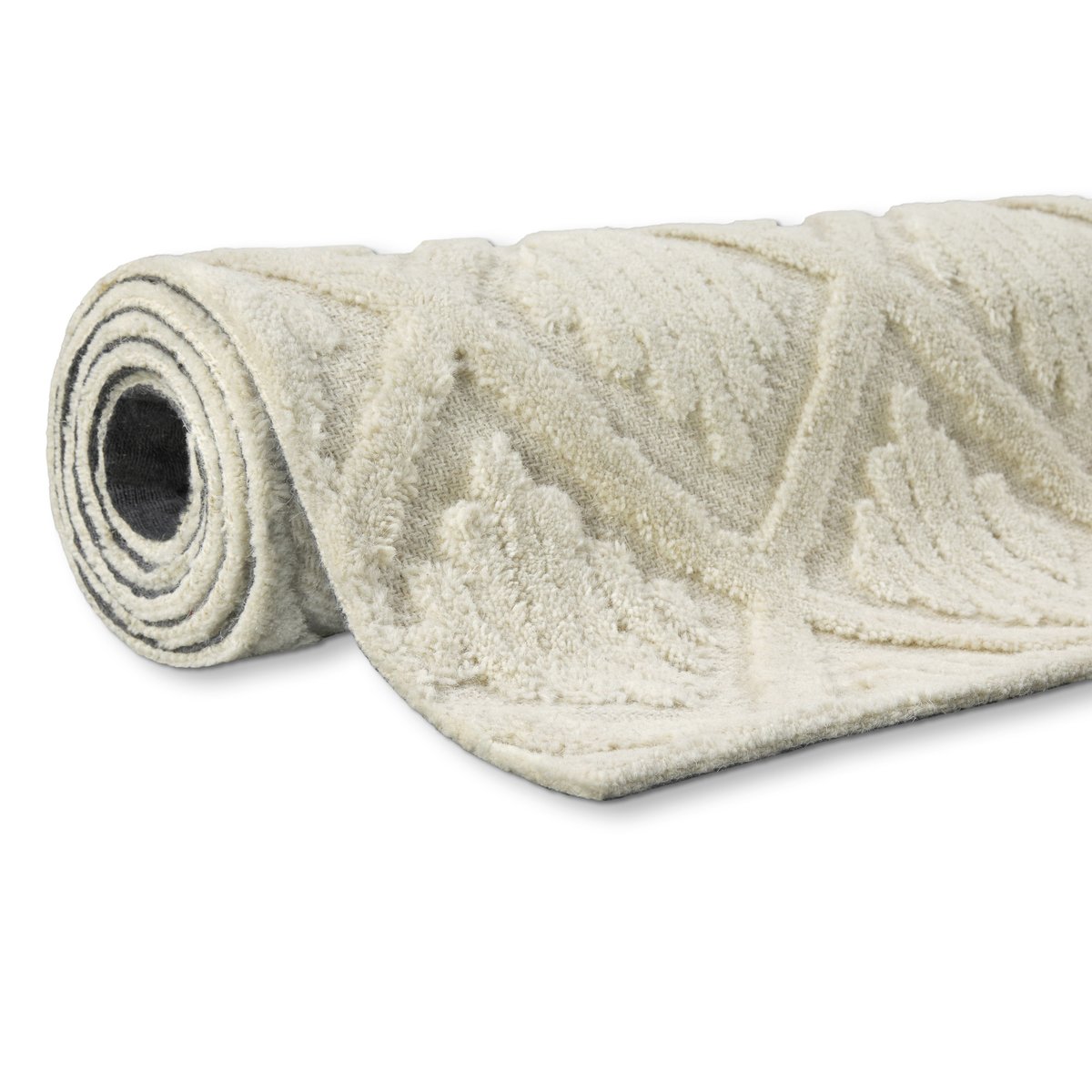 Tapis à motifs losanges en relief ,  HAMPTONS SEVENTEEN blanc crème, WECON HOME