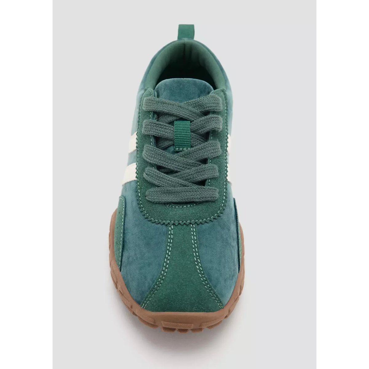 Tennis combinées à lacets vert foncé, MANGO KIDS