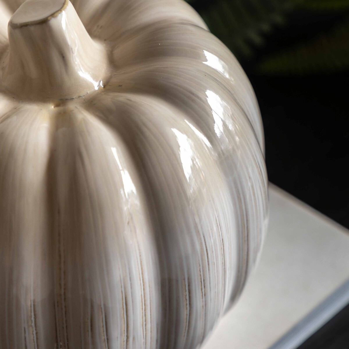 20cm Ceramic Pumpkin Ornament natural, ÉDITÉ
