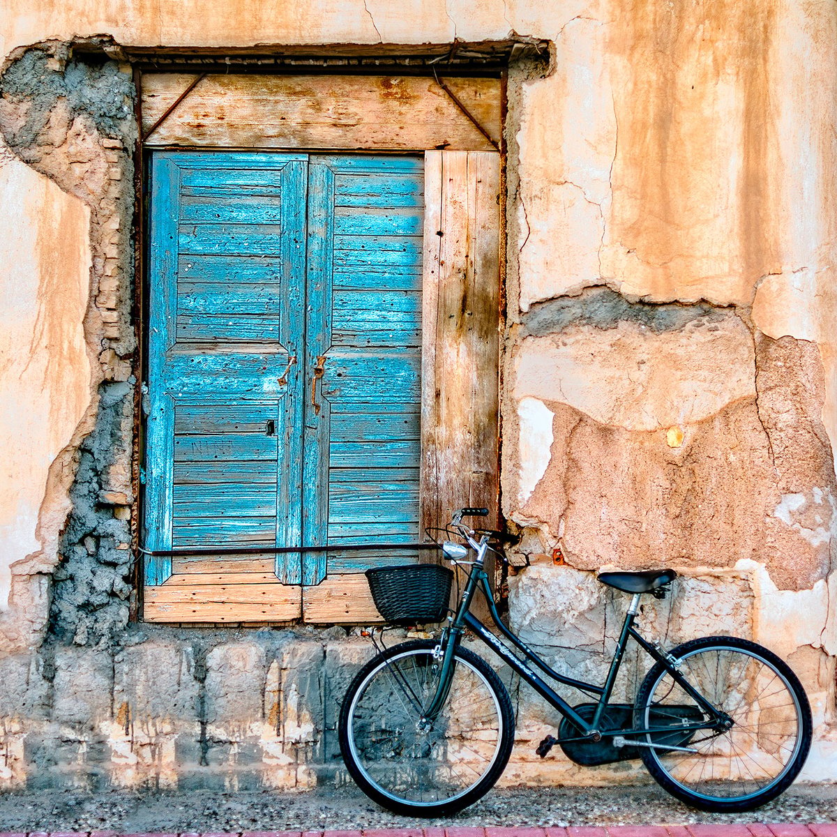 Tableau bicyclette bleue tableau alu dibond, HEXOA