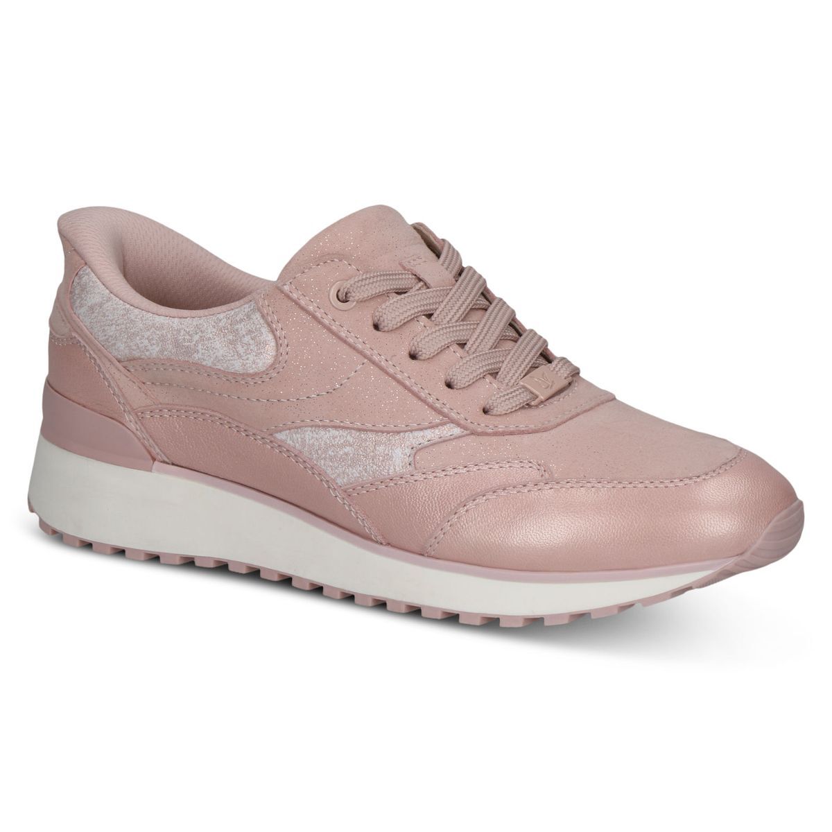 Basket en cuir rose fard, CAPRICE