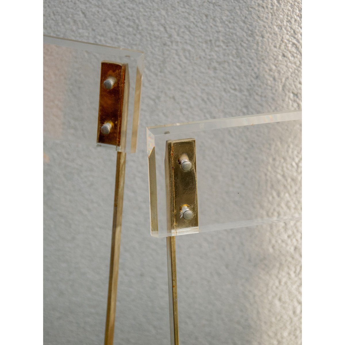 Paire de chaises pliantes en plexiglass Alma N°1201 - Bon état transparent, DEBONGOUT