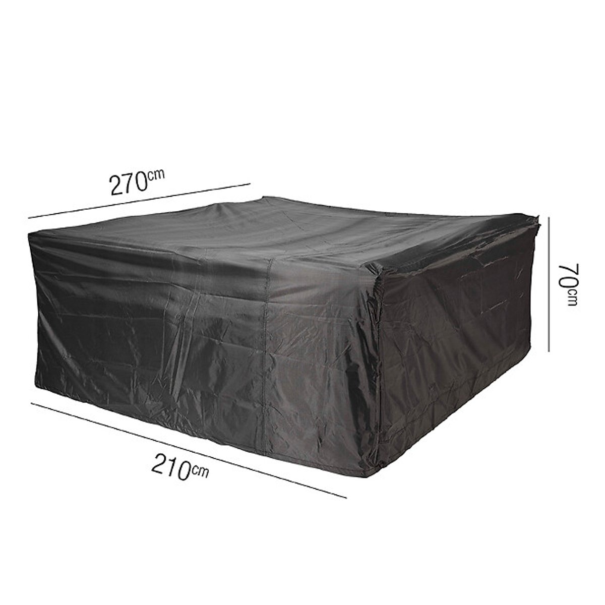 Garden Lounge Set Cover 270x210x70cm grey, AEROCOVER