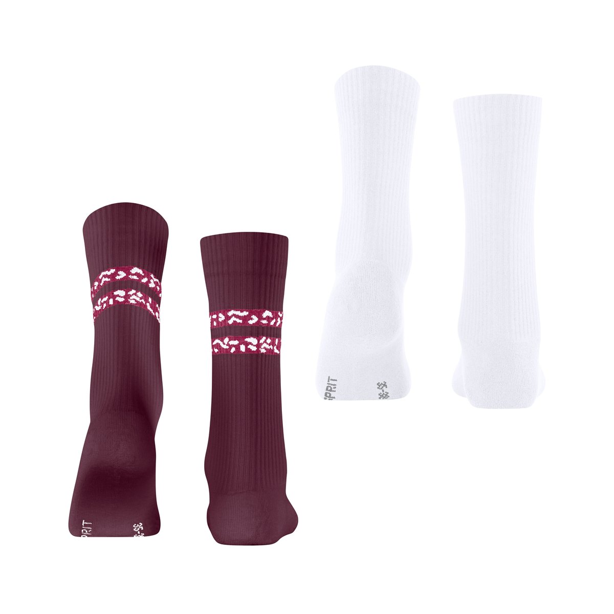 Chaussettes Memphis Rib 2-Pack Opaque coloré, ESPRIT
