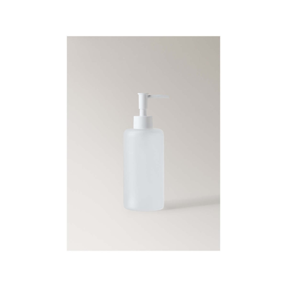 Distributeur de savon en verre dépoli blanc, MANGO HOME