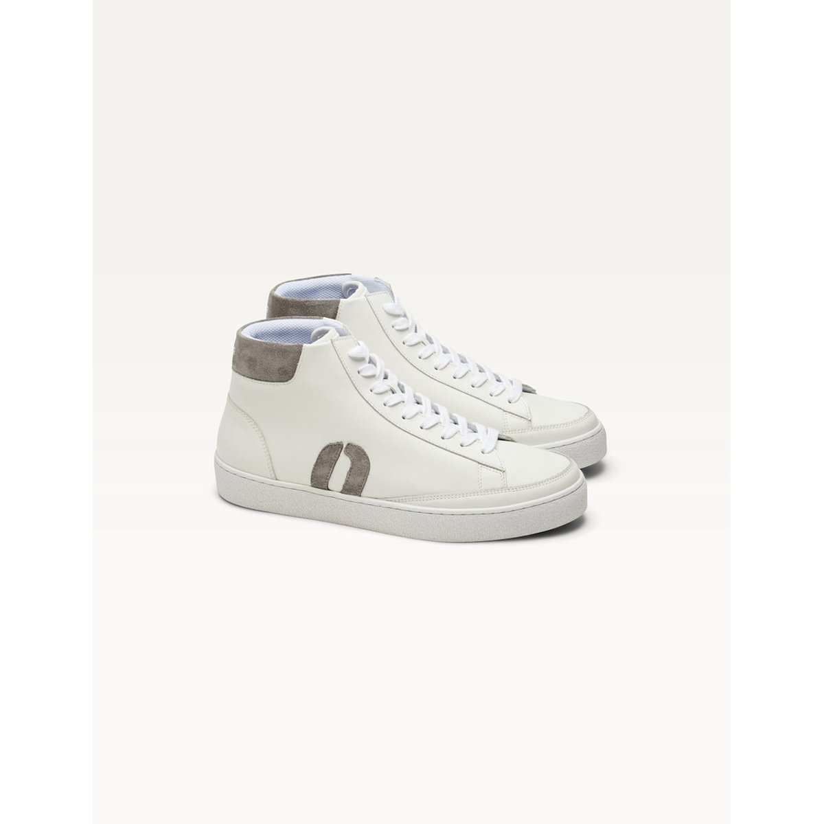 Baskets montantes ALEXIS blanc gris clair, ODAJE