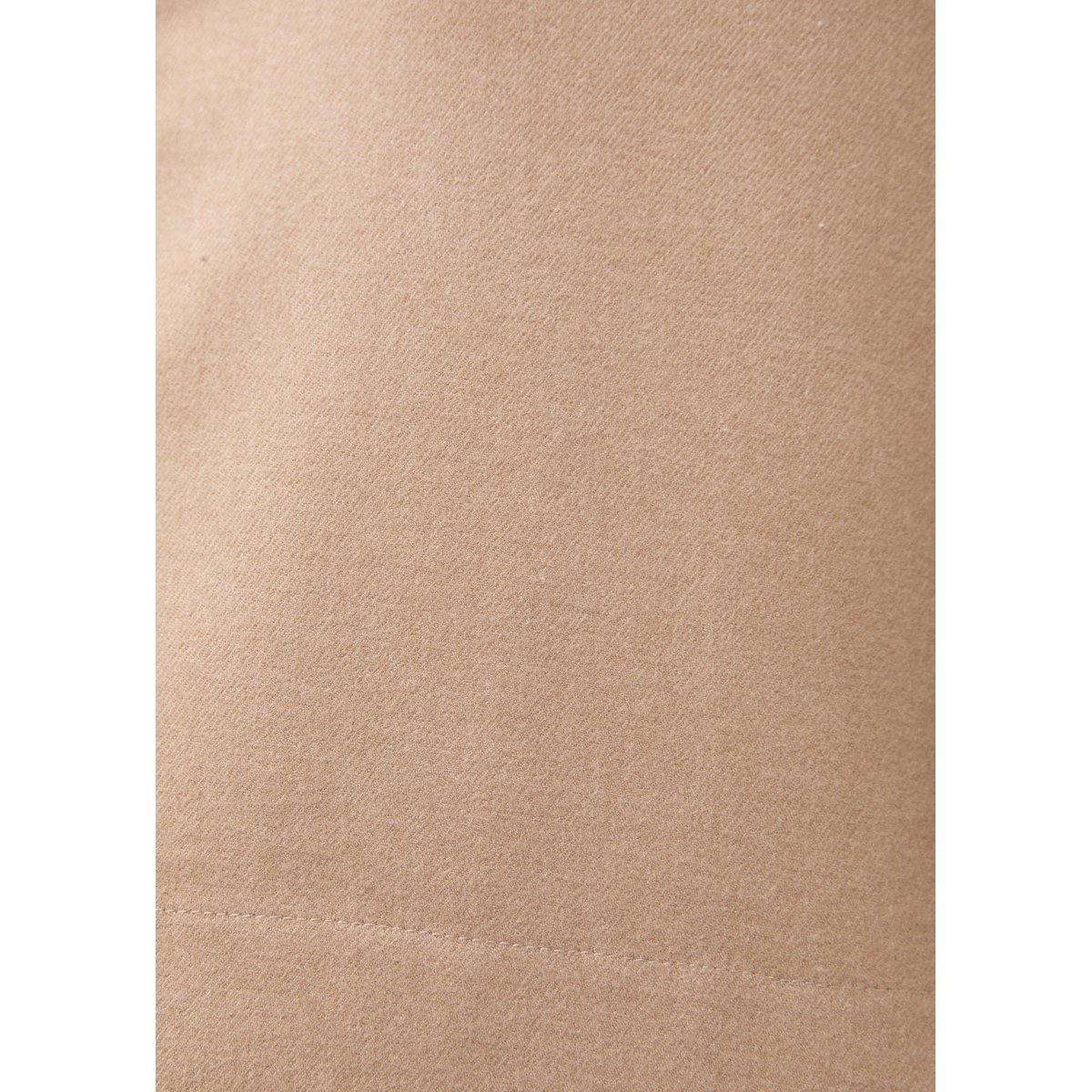 Chemise courte oversize en flanelle sable, HUMILITY