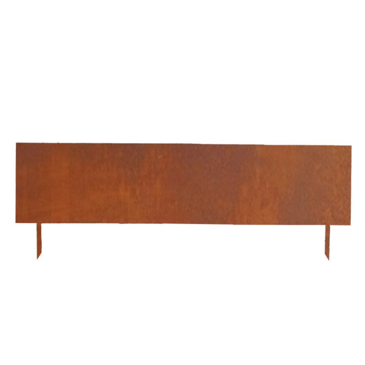 Bordure pelouse acier corten 105x35cm couleur unique, ESSCHERT DESIGN