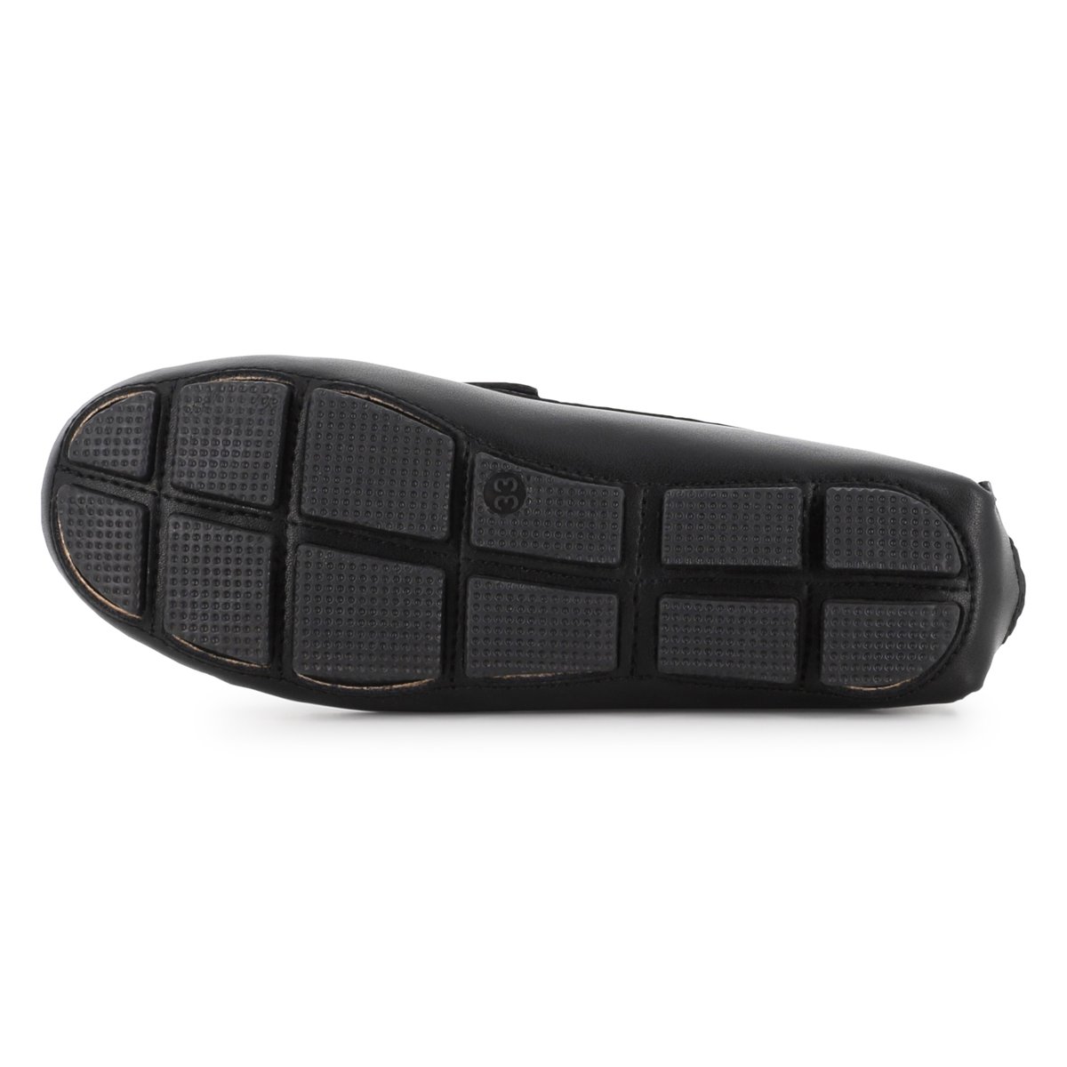 Moccasins en cuir de vachette black, BOSS KIDSWEAR