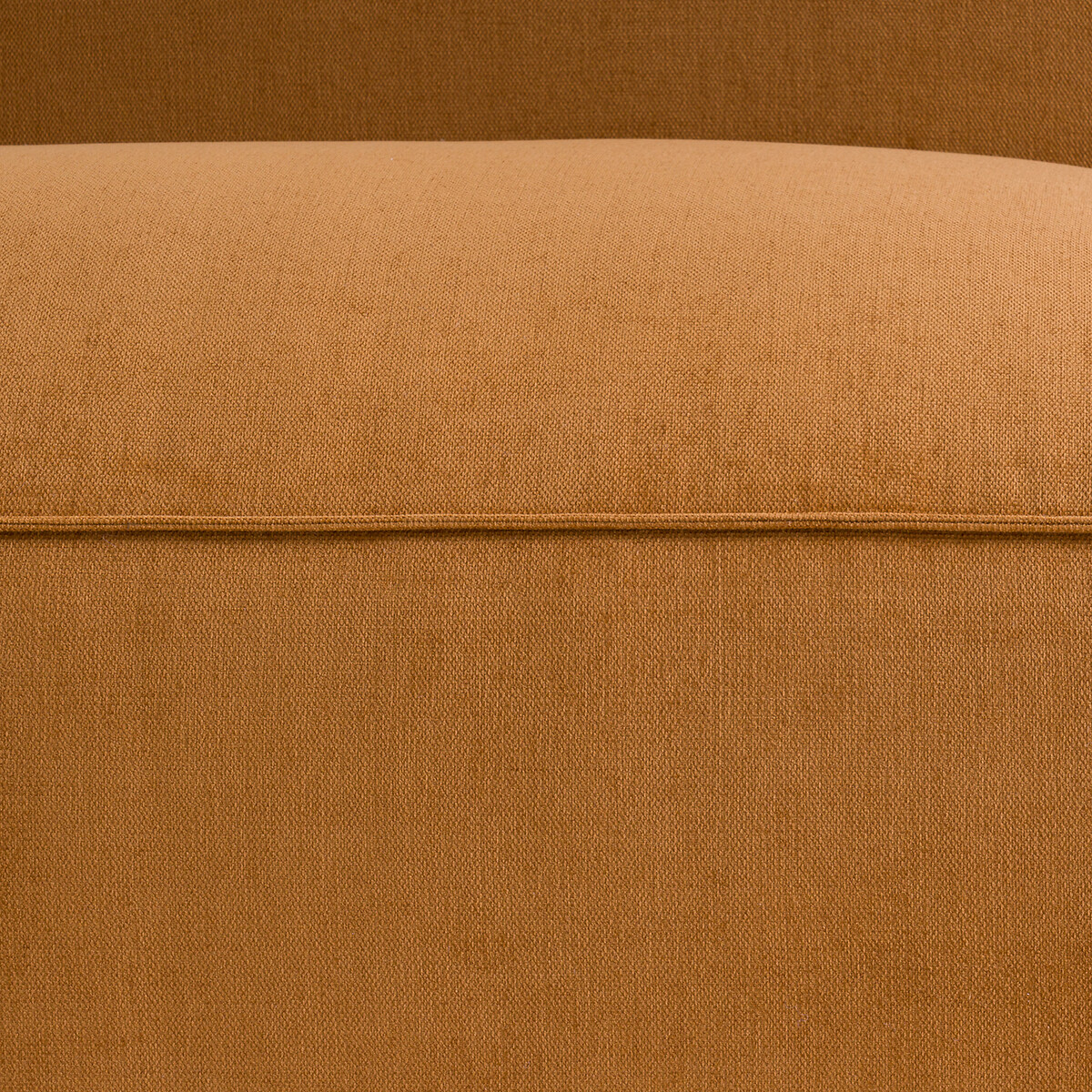 Elément banquette pour canapé modulable, 2 places, en velours texturé, SEVEN ocre, LA REDOUTE INTERIEURS