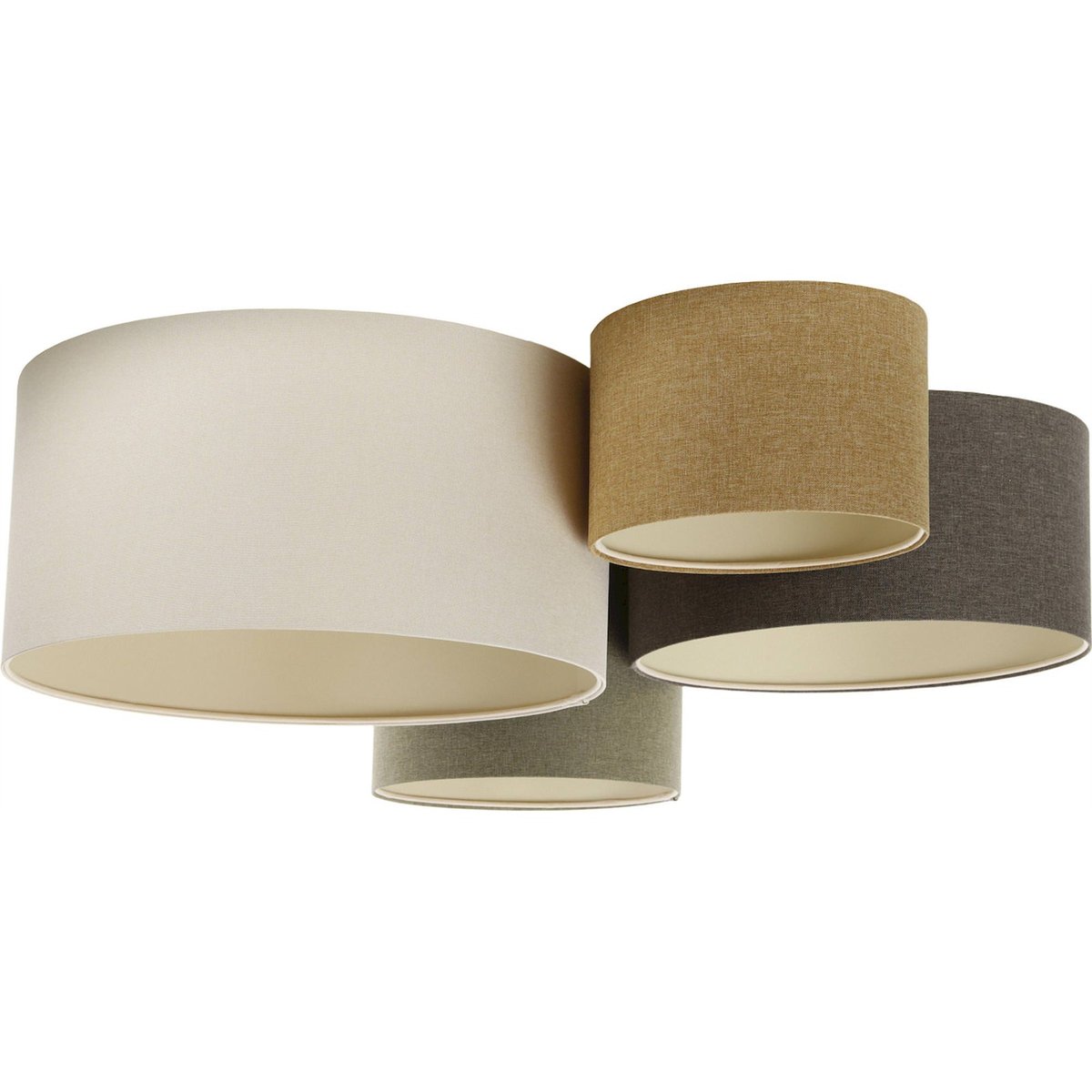 Plafonnier ovale style bohème, BOHO ELEGANT crème beige naturel, BPS KONCEPT