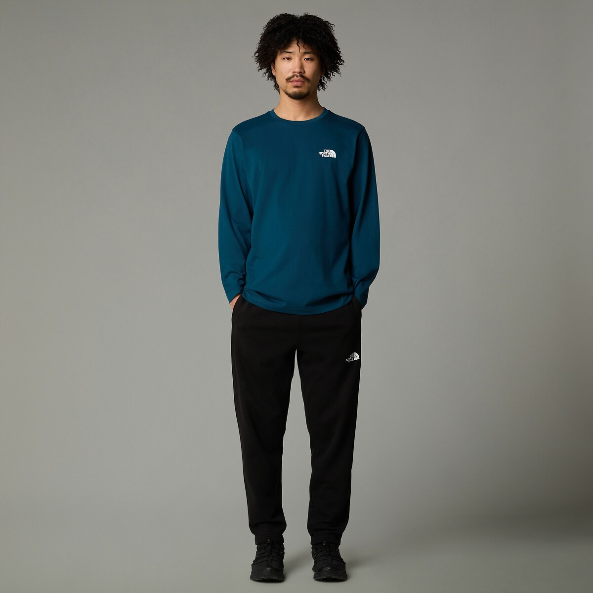 Simple Dome T-Shirt in Cotton Mix blue, THE NORTH FACE