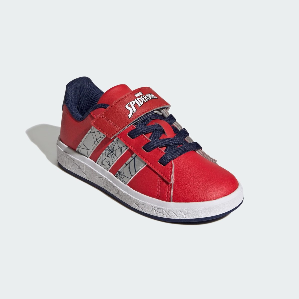 Chaussure Adidas Marvel Spider-Man Grand Court Enfants Chaussure Adidas Marvel Spider-Man Grand Court Enfants pure ruby / silver metallic / dark blue, ADIDAS SPORTSWEAR